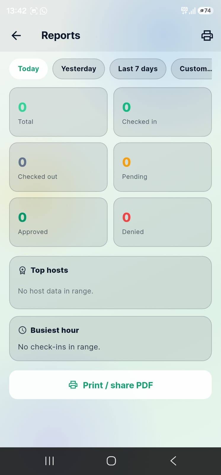 SignShield app screen